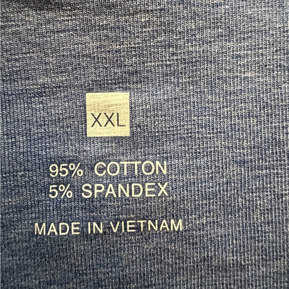 Johnnie-O Hangin' Out polo shirt in blue cotton blend Size XXL NWOT - Picture 2 of 4
